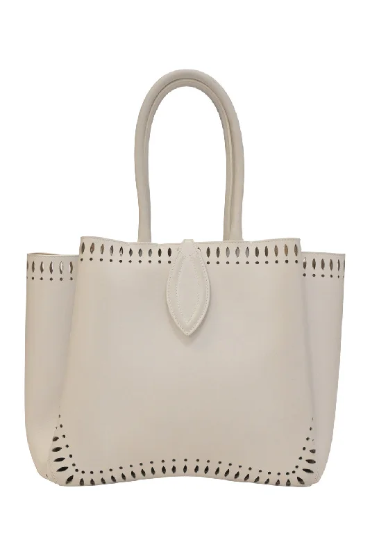 Patchwork Tote Bag in Denim with Vintage - Inspired Designs for a Retro Appeal[WB6201] Alaïa | Tote Bag