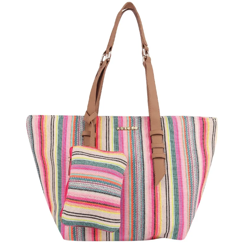 Women's Tote Bag with Inner Compartments in Gray for Organizing Everyday EssentialsMulti Color Textured Tote Bag With Coin Pouch Women's Tote Bag with Inner Compartments in Gray for Organizing Everyday EssentialsMulti Color Textured Tote Bag With Coin Pouch