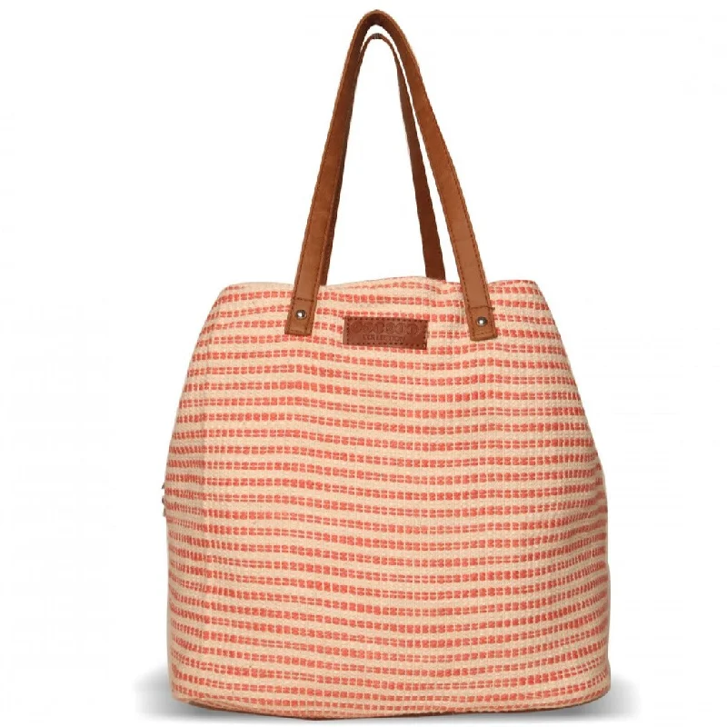 Tote Bag with RFID - Blocking Pocket in Black for Protecting Your Cards and Information3 Women Compartment Orange Bag