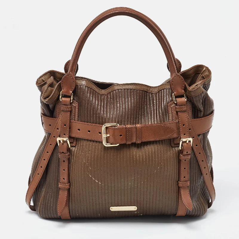 Geometric - Printed Tote Bag in Multicolor for a Contemporary and Trendy OutfitBurberry Two Tone Brown Leather Stitched Bridle Tote Geometric - Printed Tote Bag in Multicolor for a Contemporary and Trendy OutfitBurberry Two Tone Brown Leather Stitched Bridle Tote