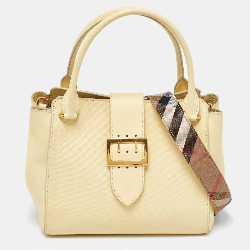 Monogrammed Tote Bag in Brown Leather with Personalized Initials for a Custom and Elegant TouchBurberry Yellow Leather Medium Buckle Tote Monogrammed Tote Bag in Brown Leather with Personalized Initials for a Custom and Elegant TouchBurberry Yellow Leather Medium Buckle Tote