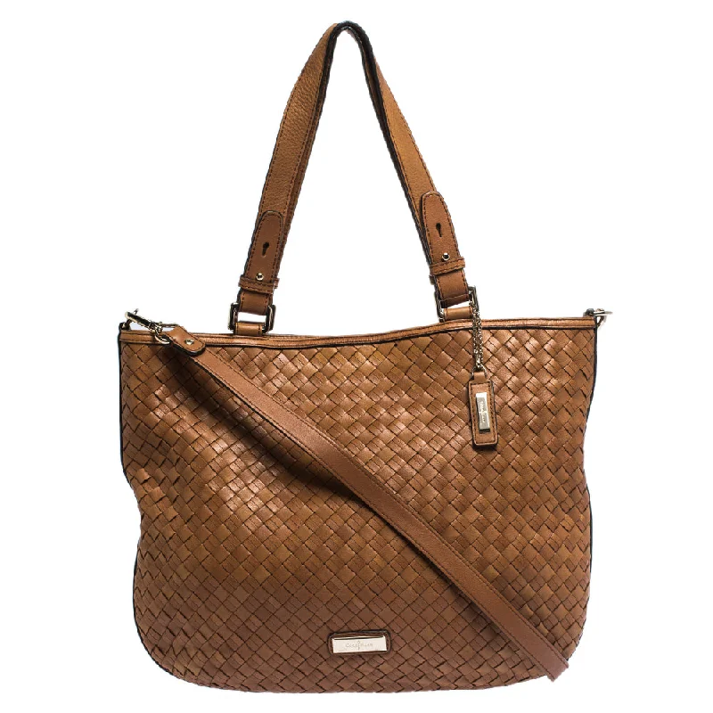 Women's Tote Bag with Magnetic Closure in Orange for Easy Access on the GoCole Haan Brown Woven Leather Tote Women's Tote Bag with Magnetic Closure in Orange for Easy Access on the GoCole Haan Brown Woven Leather Tote