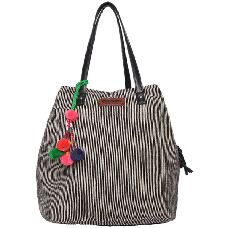 Oversized Jute Tote Bag in Natural Color with Rope Handles for a Beach Vacation3 Compartment Women Tote Bag