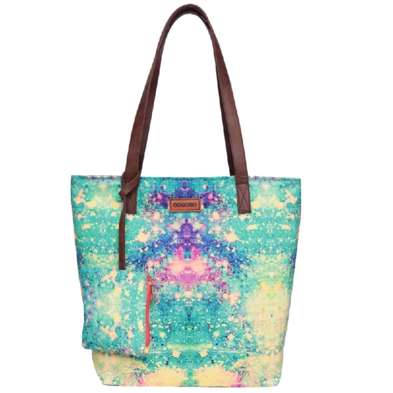 Medium - Sized Canvas Tote Bag in Navy Blue with Striped Pattern for a Nautical - Inspired LookMulti Color Shopper Bags With Hanging Small Pouch Medium - Sized Canvas Tote Bag in Navy Blue with Striped Pattern for a Nautical - Inspired LookMulti Color Shopper Bags With Hanging Small Pouch