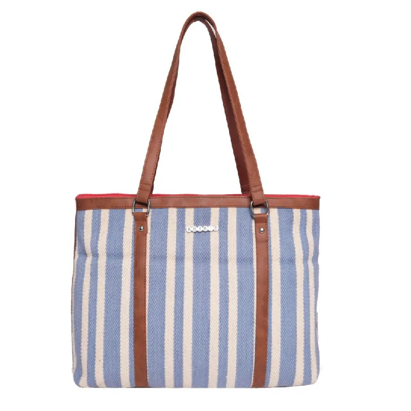 Women's Tote Bag with Zipper Closure in Red for Secure StorageMulti Color Shopper Bags With Pu Handle
