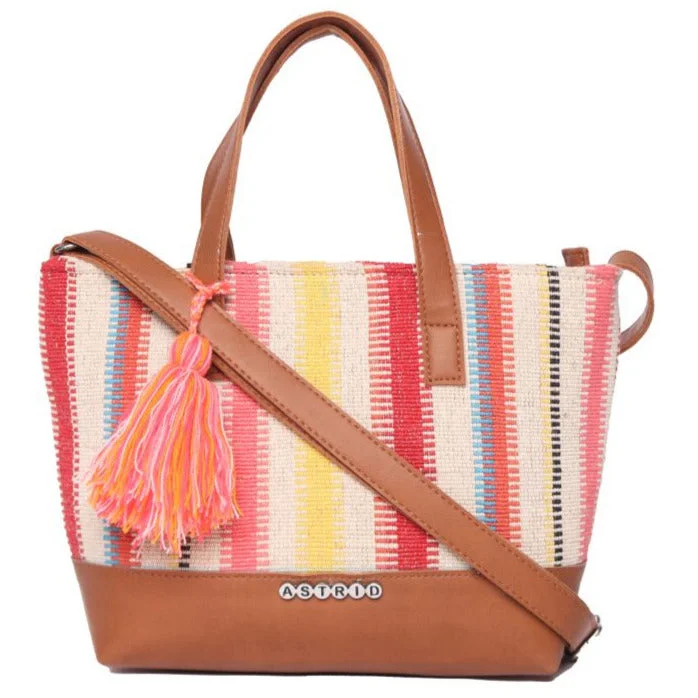 Monogrammed Tote Bag in Brown Leather with Personalized Initials for a Custom and Elegant TouchMulti Color Sling Bag With  Pu Strap