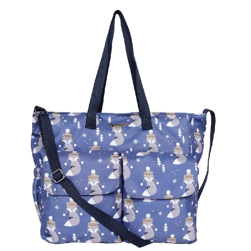 Patchwork Tote Bag in Denim with Vintage - Inspired Designs for a Retro AppealASTRID Printed Baby Diaper Bag for Mother for Travelling with Mat Patchwork Tote Bag in Denim with Vintage - Inspired Designs for a Retro AppealASTRID Printed Baby Diaper Bag for Mother for Travelling with Mat