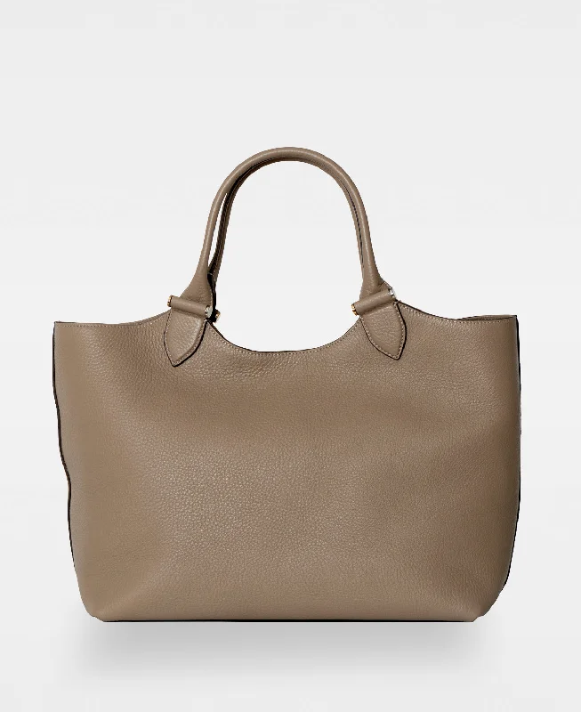 Embroidered Tote Bag in Beige with Floral Motifs for a Boho - Chic VibeELOUISE big tote - Sand