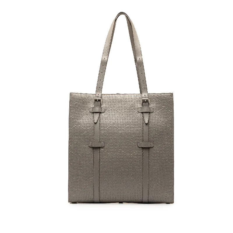 Small Vegan Leather Tote Bag in Blush Pink with Gold - Tone Hardware for a Feminine and Stylish AccessoryGray Gucci GG Embossed Leather Vertical Tote Small Vegan Leather Tote Bag in Blush Pink with Gold - Tone Hardware for a Feminine and Stylish AccessoryGray Gucci GG Embossed Leather Vertical Tote