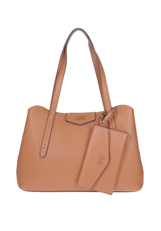 Geometric - Printed Tote Bag in Multicolor for a Contemporary and Trendy OutfitGuess Eco Brenton Tote Bag, Caramel
