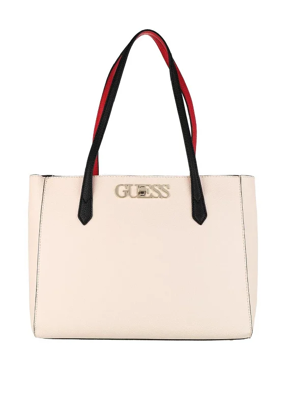 Women's Tote Bag with Inner Compartments in Gray for Organizing Everyday EssentialsGuess Uptown Chic Large Tote Bag, Stone Women's Tote Bag with Inner Compartments in Gray for Organizing Everyday EssentialsGuess Uptown Chic Large Tote Bag, Stone