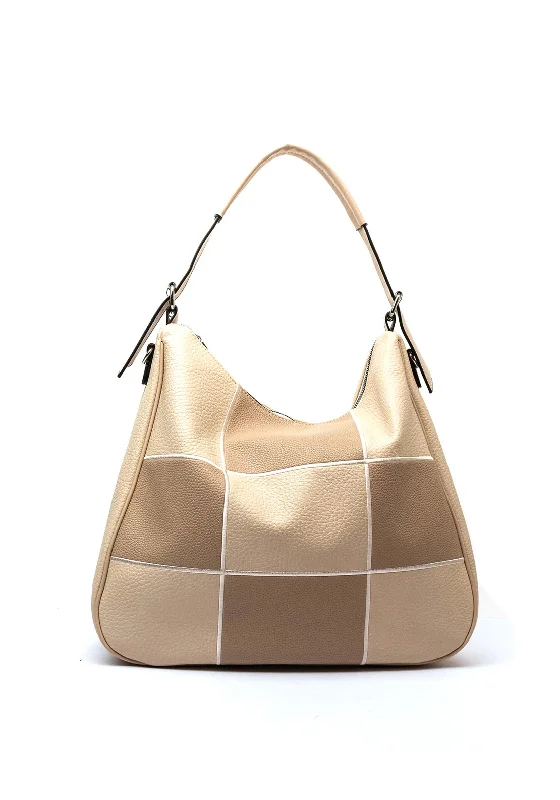 Faux Fur - Trimmed Tote Bag in White for a Cozy Winter LookZen Collection Check Tote Bag, Beige Faux Fur - Trimmed Tote Bag in White for a Cozy Winter LookZen Collection Check Tote Bag, Beige