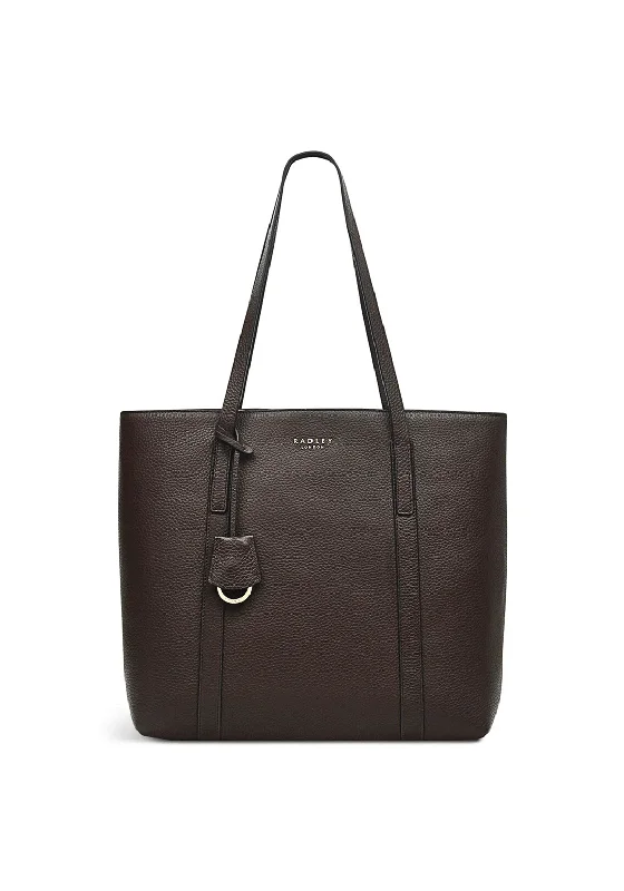 Small Vegan Leather Tote Bag in Blush Pink with Gold - Tone Hardware for a Feminine and Stylish AccessoryRadley Museum Street Large Open-Top Tote, Dark Oak