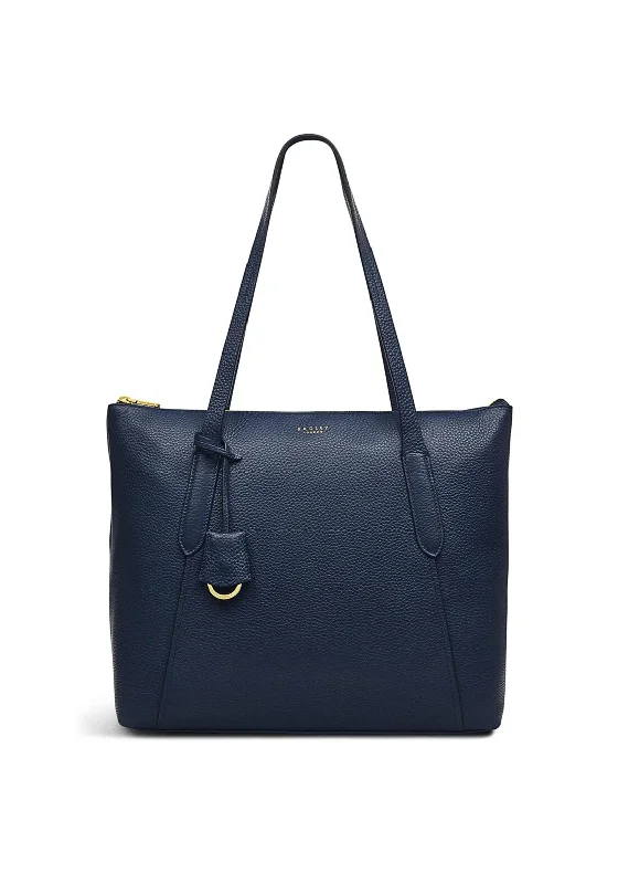 Tote Bag with RFID - Blocking Pocket in Black for Protecting Your Cards and InformationRadley Wood Street 2.0 Large Zip-Top Tote Bag, Ink Blue