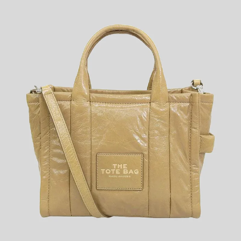 Geometric - Printed Tote Bag in Multicolor for a Contemporary and Trendy OutfitMARC JACOBS The Shiny Crinkle Small Tote Light Brown H065L01PF22 Geometric - Printed Tote Bag in Multicolor for a Contemporary and Trendy OutfitMARC JACOBS The Shiny Crinkle Small Tote Light Brown H065L01PF22