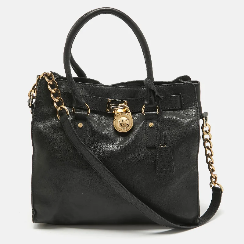Waterproof Tote Bag in Yellow for Outdoor Activities in Wet WeatherMichael Kors Black Leather Large Hamilton North South Tote Waterproof Tote Bag in Yellow for Outdoor Activities in Wet WeatherMichael Kors Black Leather Large Hamilton North South Tote
