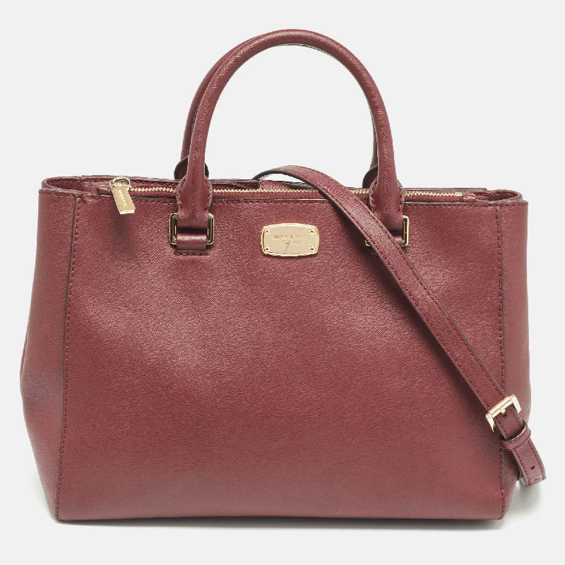 Tote Bag with Adjustable Shoulder Strap in Olive Green for Comfortable CarryingMichael Kors Burgundy Leather Kellen Tote Tote Bag with Adjustable Shoulder Strap in Olive Green for Comfortable CarryingMichael Kors Burgundy Leather Kellen Tote