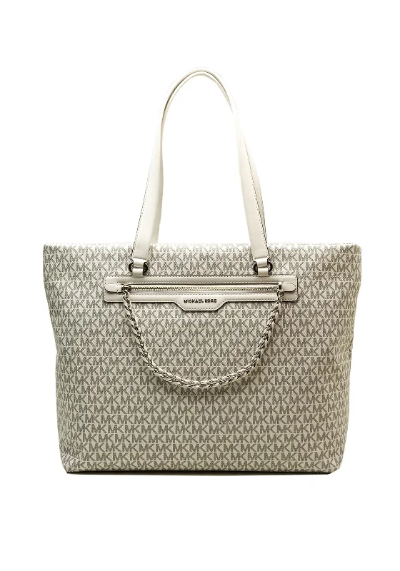 Tote Bag with Adjustable Shoulder Strap in Olive Green for Comfortable CarryingMICHAEL Michael Kors Slater Large Zip Tote Bag, Optic White Tote Bag with Adjustable Shoulder Strap in Olive Green for Comfortable CarryingMICHAEL Michael Kors Slater Large Zip Tote Bag, Optic White