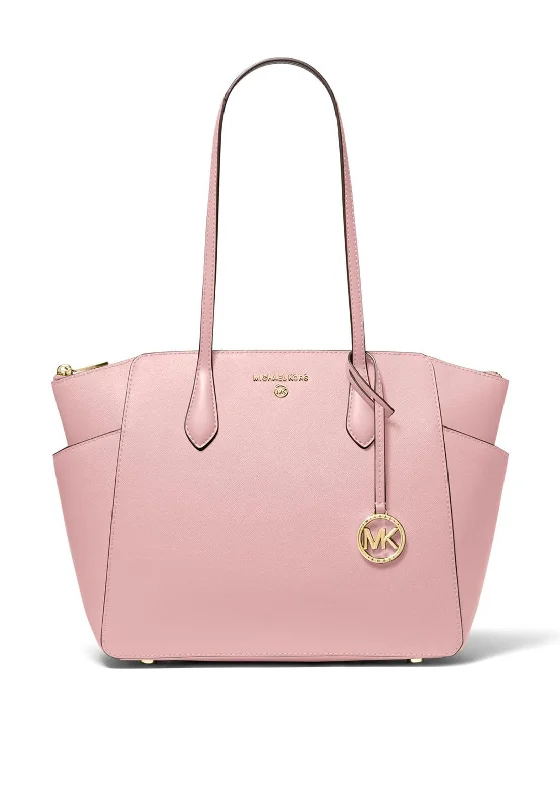 Large Capacity Genuine Leather Women's Tote Bag in Black for Work and CommutingMICHAEL Michael Kors Marylin Leather Tote Bag, Smokey Rose