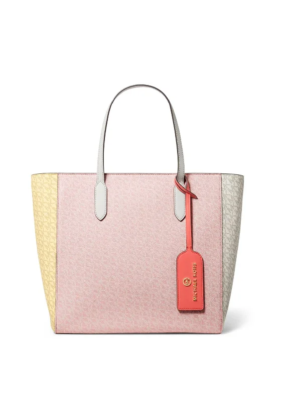 Women's Tote Bag with Inner Compartments in Gray for Organizing Everyday EssentialsMICHAEL Michael Kors Sinclair Large Colour Block Tote, Multi