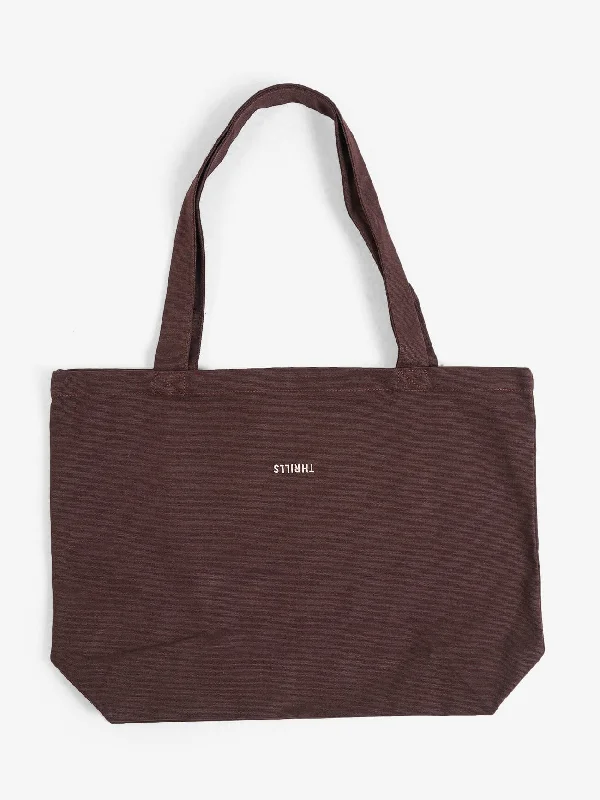 Faux Fur - Trimmed Tote Bag in White for a Cozy Winter LookMinimal Thrills Tote - Deep Plum Faux Fur - Trimmed Tote Bag in White for a Cozy Winter LookMinimal Thrills Tote - Deep Plum