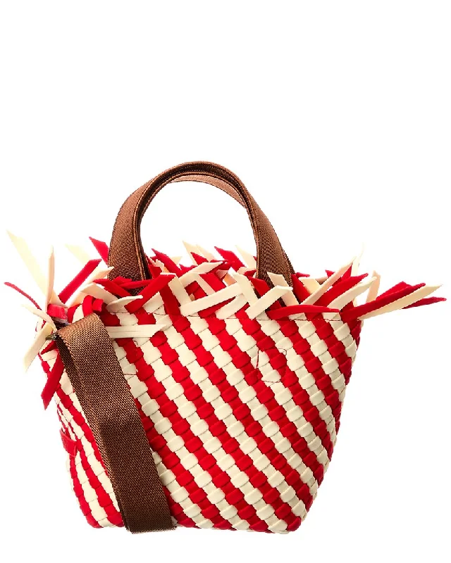 Women's Printed Tote Bag in Floral Patterns for a Spring - Themed Shopping TripNaghedi Havana Petit Striped Tote Women's Printed Tote Bag in Floral Patterns for a Spring - Themed Shopping TripNaghedi Havana Petit Striped Tote