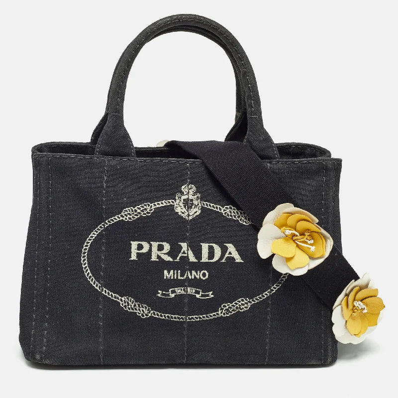 Tote Bag with Adjustable Shoulder Strap in Olive Green for Comfortable CarryingPrada Black/white Canvas Small Canapa Logo Tote Tote Bag with Adjustable Shoulder Strap in Olive Green for Comfortable CarryingPrada Black/white Canvas Small Canapa Logo Tote