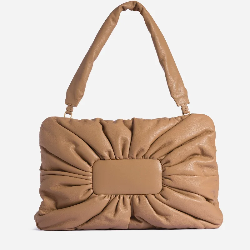 Linen Tote Bag in Natural Beige with Braided Details for a Rustic Summer EnsemblePuff Large Linen Tote Bag in Natural Beige with Braided Details for a Rustic Summer EnsemblePuff Large