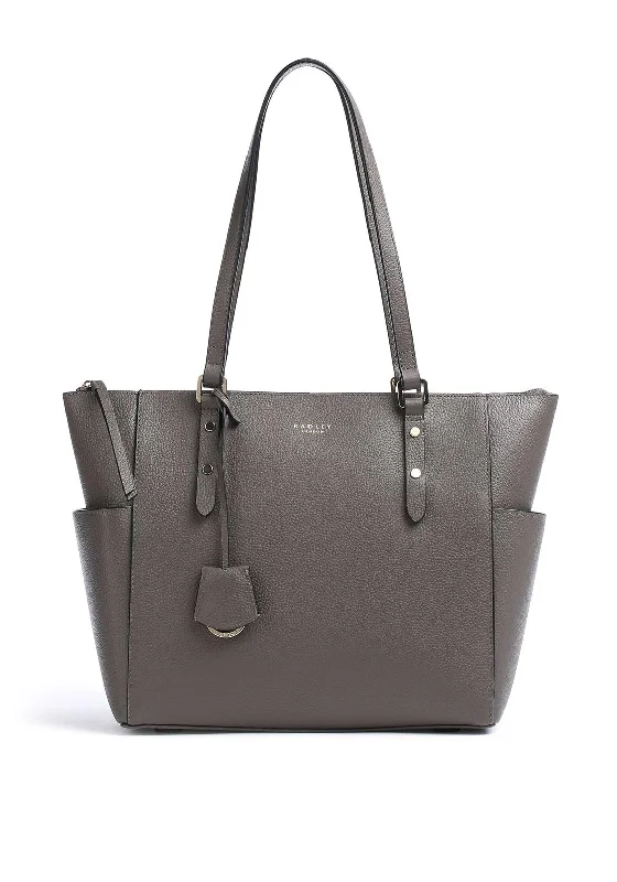 Patchwork Tote Bag in Denim with Vintage - Inspired Designs for a Retro AppealRadley London Silk Street Tote Bag, Grey