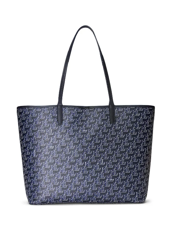 Waterproof Tote Bag in Yellow for Outdoor Activities in Wet WeatherRalph Lauren Collins Monogram Tote Bag, Navy