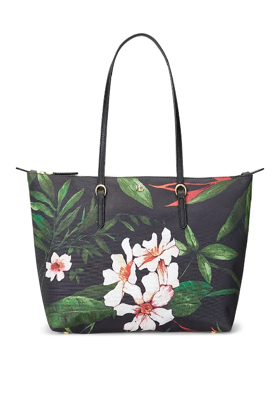 Women's Tote Bag with Zipper Closure in Red for Secure StorageRalph Lauren Keaton Nylon Tote, Multi Women's Tote Bag with Zipper Closure in Red for Secure StorageRalph Lauren Keaton Nylon Tote, Multi