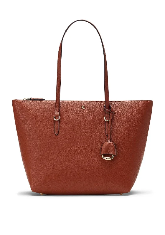 Tote Bag with RFID - Blocking Pocket in Black for Protecting Your Cards and InformationRalph Lauren Keaton Large Tote Bag, Tan