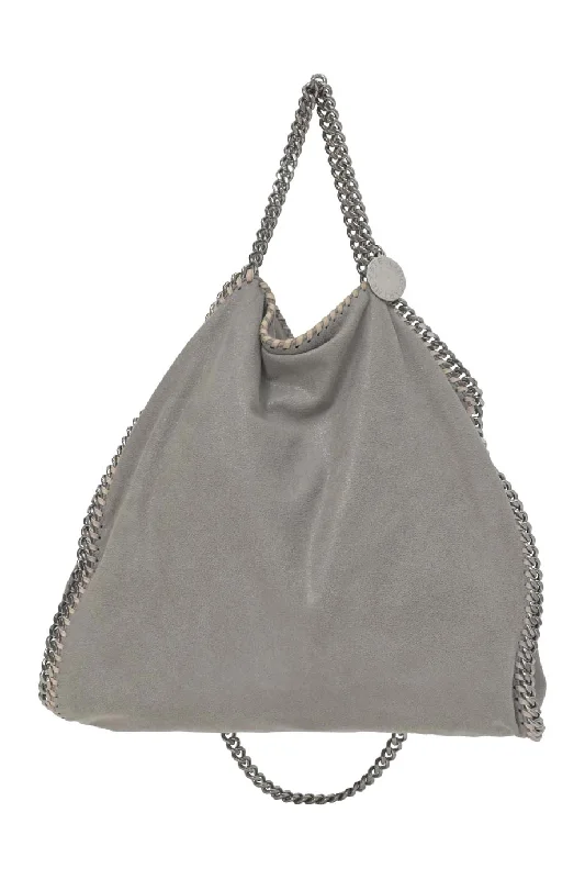 Medium - Sized Canvas Tote Bag in Navy Blue with Striped Pattern for a Nautical - Inspired Look[WB7196] Stella McCartney | Tote Bag