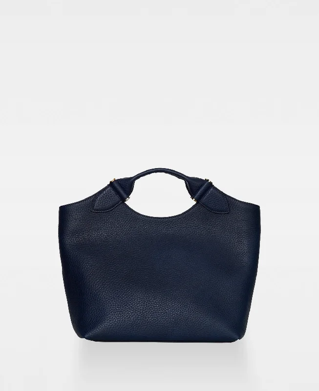 Women's Tote Bag with Zipper Closure in Red for Secure StorageTEDDY tote - Navy