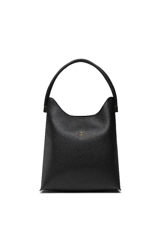 Waterproof Tote Bag in Yellow for Outdoor Activities in Wet WeatherTommy Hilfiger New Casual Hobo Bag, Black