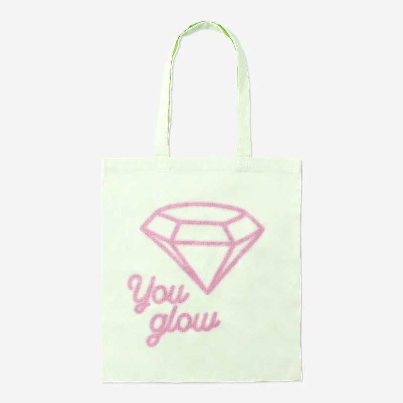 Women's Printed Tote Bag in Floral Patterns for a Spring - Themed Shopping TripTote Bag with Diamond Women's Printed Tote Bag in Floral Patterns for a Spring - Themed Shopping TripTote Bag with Diamond