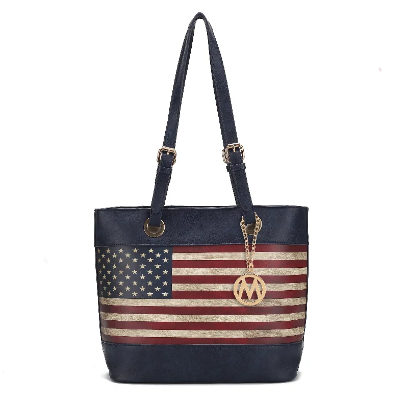 Women's Printed Tote Bag in Floral Patterns for a Spring - Themed Shopping TripVera Tote Bag