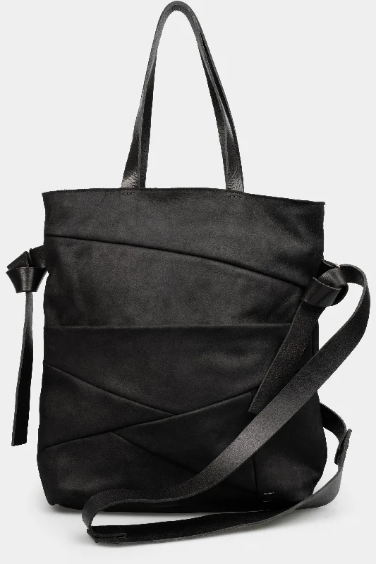 Tote Bag with Adjustable Shoulder Strap in Olive Green for Comfortable CarryingWaxed leather shoulder / tote bag