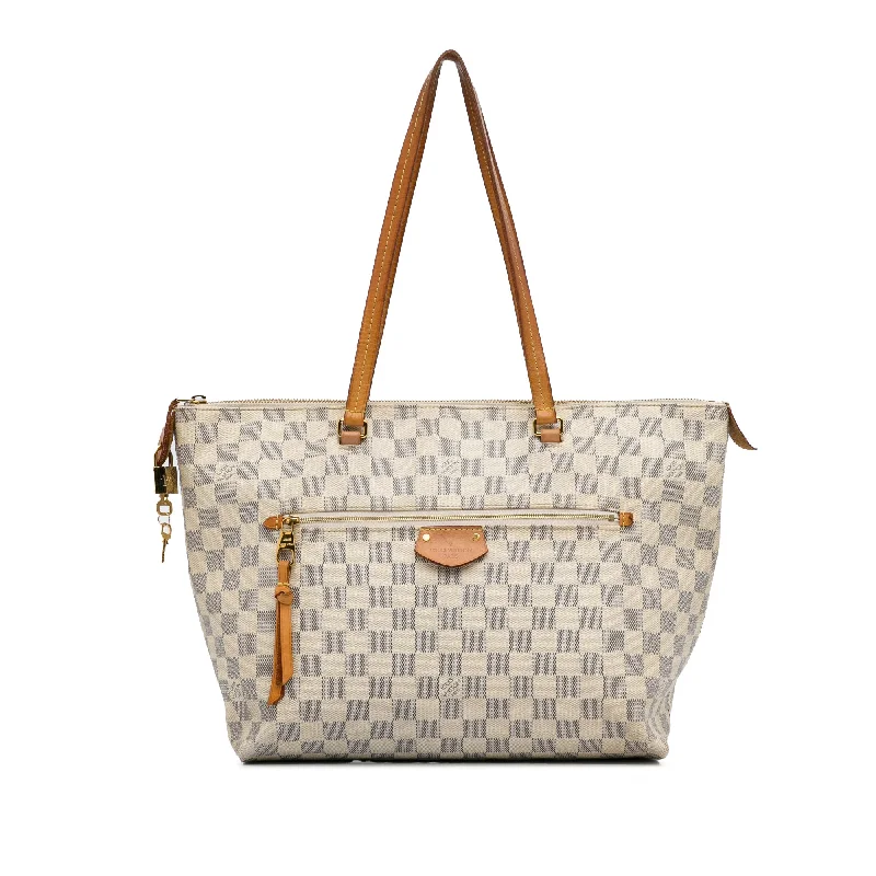 Faux Fur - Trimmed Tote Bag in White for a Cozy Winter LookWhite Louis Vuitton Damier Azur Iena MM Tote Bag Faux Fur - Trimmed Tote Bag in White for a Cozy Winter LookWhite Louis Vuitton Damier Azur Iena MM Tote Bag