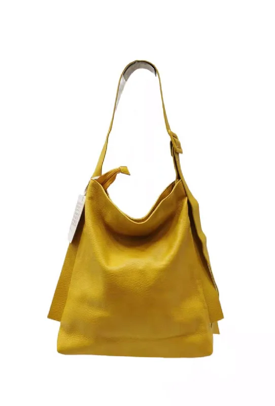 Women's Tote Bag with Zipper Closure in Red for Secure StorageZen Collection Oversized Strap Tote Bag, Yellow