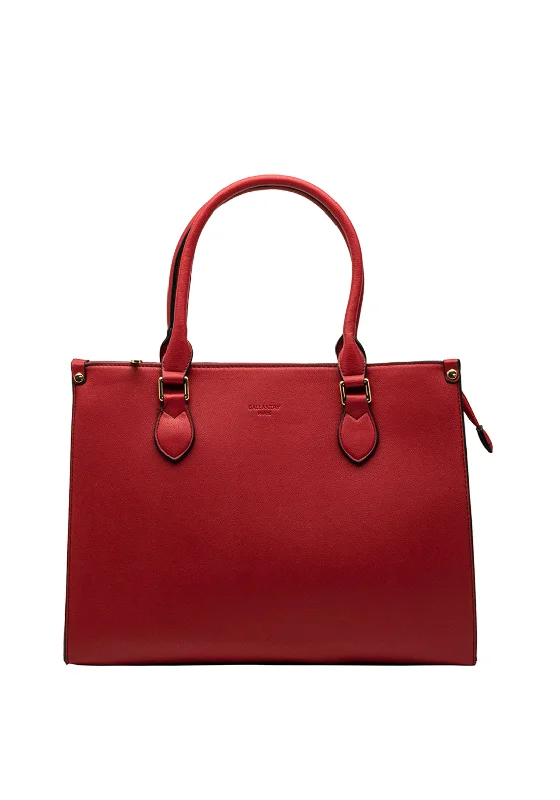 Embroidered Tote Bag in Beige with Floral Motifs for a Boho - Chic VibeZen Collection Pebbled Tote Bag, Red