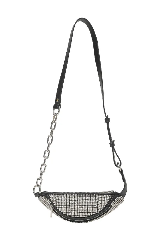 Women's Shoulder Bag with Floral Embroidery in Purple for Spring Walks[WB7015] Alexander Wang | Fanny Pack