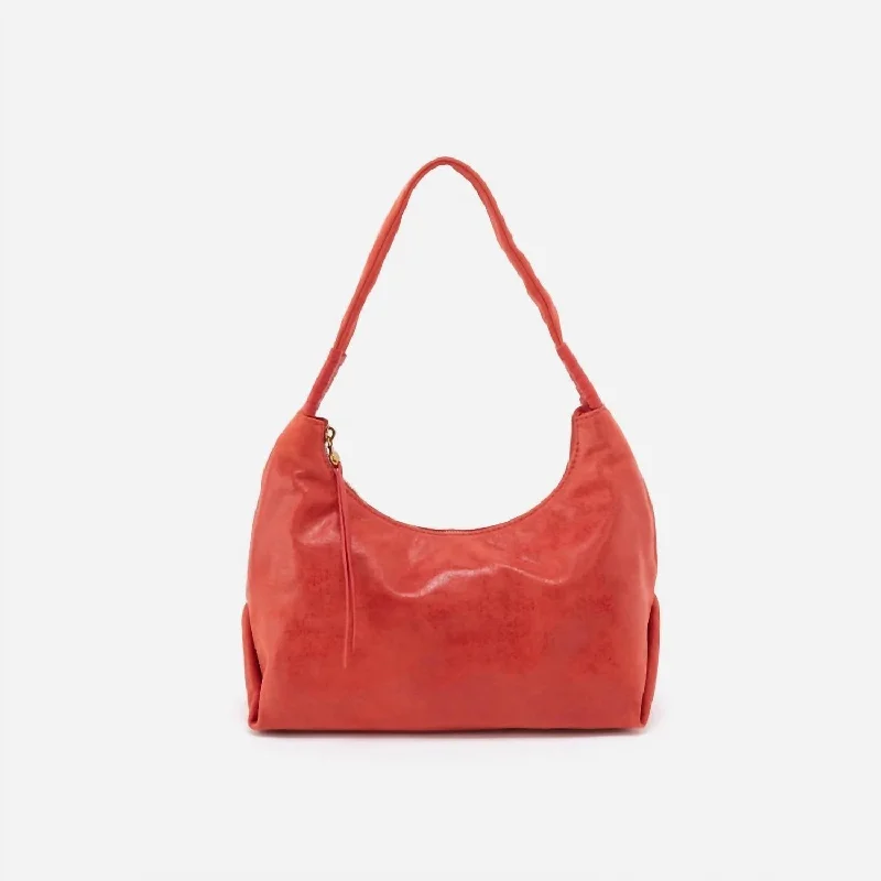 Women's Shoulder Bag with Zippered Pockets in Orange for SafetyAstrid Shoulder Bag In Chili Women's Shoulder Bag with Zippered Pockets in Orange for SafetyAstrid Shoulder Bag In Chili