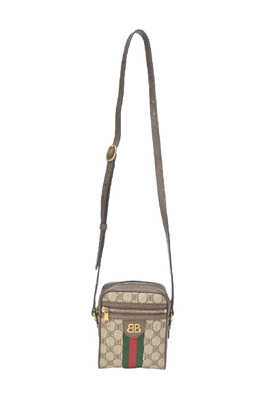Women's Canvas Shoulder Bag in Navy with Striped Pattern for Beach Trips[WB7032] Balenciaga | Cross-Body Bag