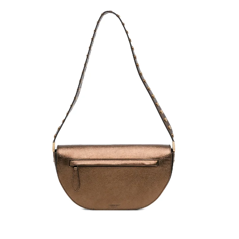 Pvc Shoulder Bag in Clear with Glitter for a Fun and Modern LookBrown Burberry Small Olympia Shoulder Bag