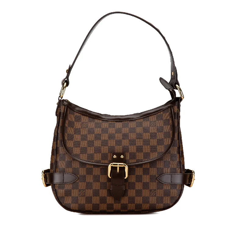 Women's Shoulder Bag with Faux Fur Strap in White for Winter StyleBrown Louis Vuitton Damier Ebene Highbury Shoulder Bag
