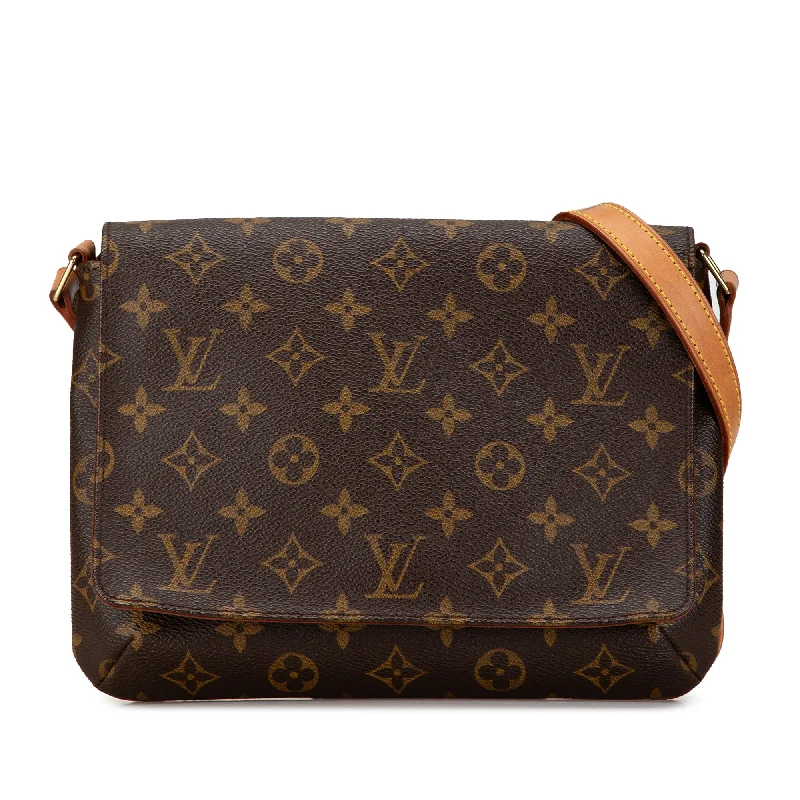 Printed Silk Shoulder Bag in Red for a Pop of ColorBrown Louis Vuitton Monogram Musette Tango Short Strap Shoulder Bag