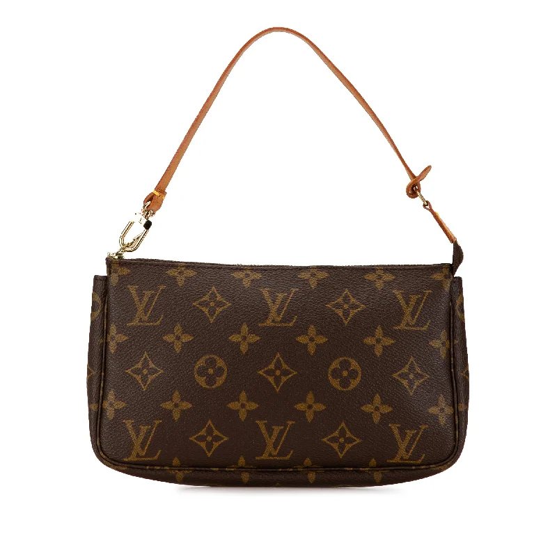 Vegan Leather Shoulder Bag in Gray for Ethical Fashion LoversBrown Louis Vuitton Monogram Pochette Accessoires Shoulder Bag Vegan Leather Shoulder Bag in Gray for Ethical Fashion LoversBrown Louis Vuitton Monogram Pochette Accessoires Shoulder Bag