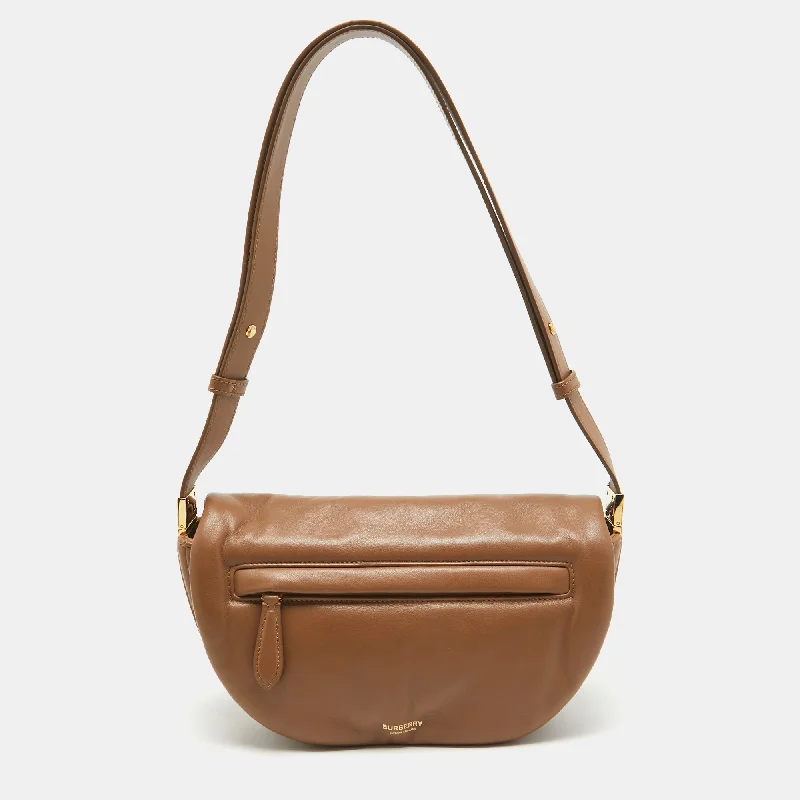 Metallic Shoulder Bag in Gold for Special OccasionsBurberry Brown Leather Small Olympia Shoulder Bag Metallic Shoulder Bag in Gold for Special OccasionsBurberry Brown Leather Small Olympia Shoulder Bag