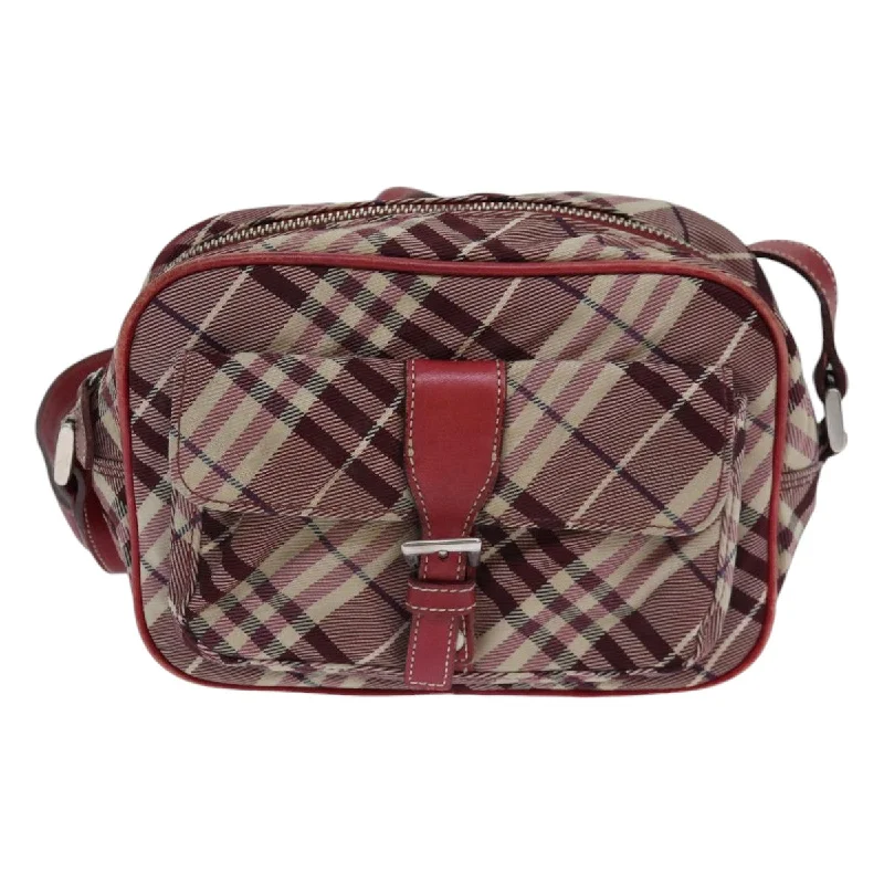 Crossbody Shoulder Bag in Black Leather with Gold Hardware for Night OutsBurberry Nova Check  Canvas Shoulder Bag (Pre-Owned)